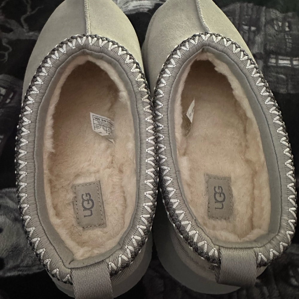 UGG Gray Sheepskin Slippers